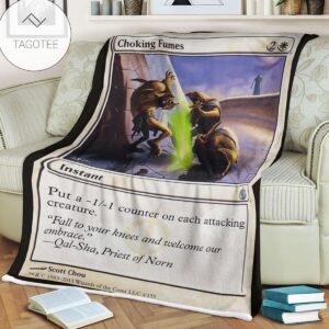 Game Mtg Magic The Gathering Mbs 4 Choking Fumes Fleece Blanket