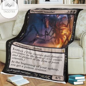 Game Mtg Magic The Gathering Mbs 51 Phyrexian Rager Fleece Blanket