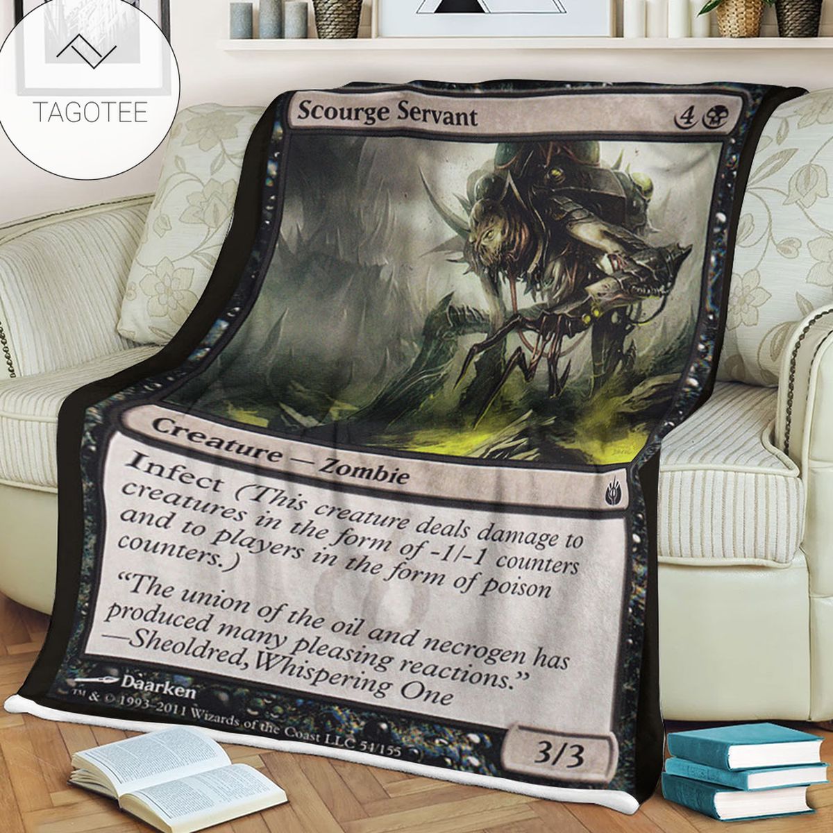 Game Mtg Magic The Gathering Mbs 54 Scourge Servant Fleece Blanket Game Mtg Magic The Gathering Mbs 54 Scourge Servant Fleece Blanket