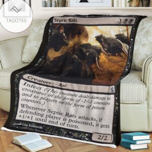 Game Mtg Magic The Gathering Mbs 55 Septic Rats Fleece Blanket