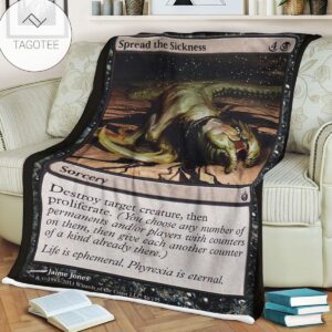Game Mtg Magic The Gathering Mbs 56 Spread The Sickness Fleece Blanket