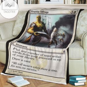 Game Mtg Magic The Gathering Mbs 6 Frantic Salvage Fleece Blanket