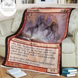 Game Mtg Magic The Gathering Mbs 62 Galvanoth Fleece Blanket