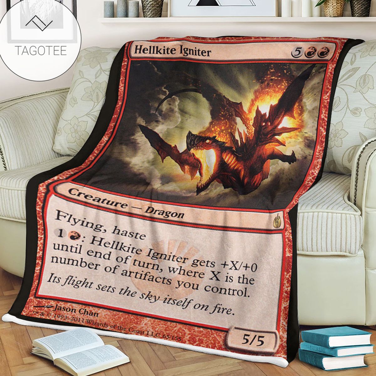 Game Mtg Magic The Gathering Mbs 65 Hellkite Igniter Fleece Blanket Game Mtg Magic The Gathering Mbs 65 Hellkite Igniter Fleece Blanket