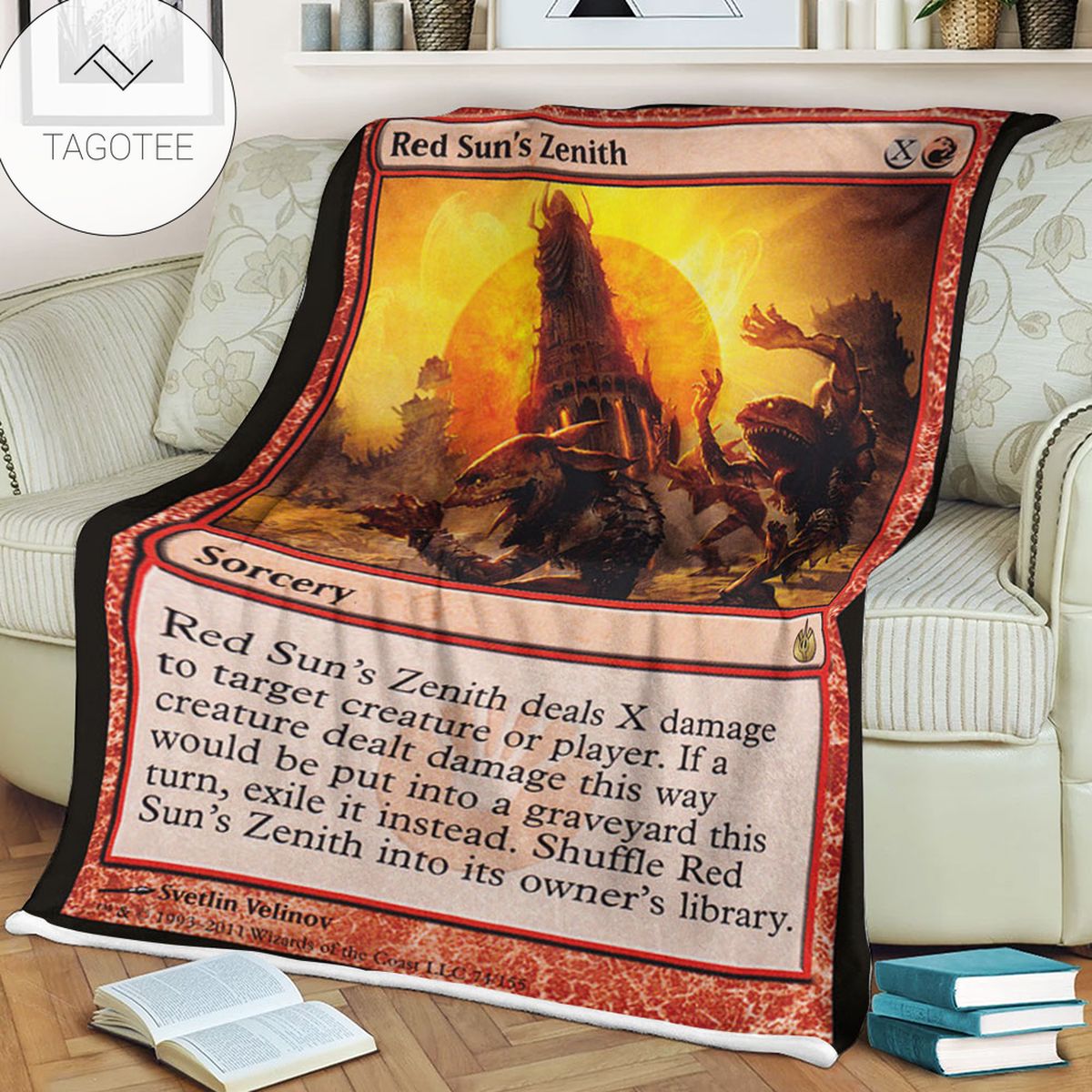 Game Mtg Magic The Gathering Mbs 74 Red Sun S Zenith Fleece Blanket Game Mtg Magic The Gathering Mbs 74 Red Sun S Zenith Fleece Blanket