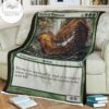 Game Mtg Magic The Gathering Mbs 89 Quilled Slagwurm Fleece Blanket