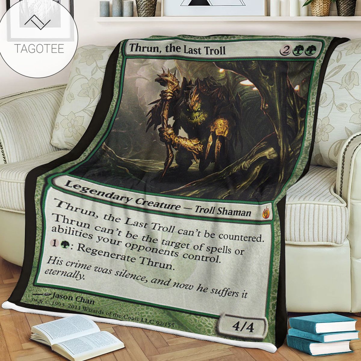 Game Mtg Magic The Gathering Mbs 92 Thrun The Last Troll Fleece Blanket Tagotee Game Mtg Magic The Gathering Mbs 92 Thrun The Last Troll Fleece Blanket Tagotee