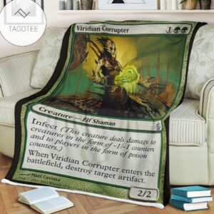 Game Mtg Magic The Gathering Mbs 94 Viridian Corrupter Fleece Blanket