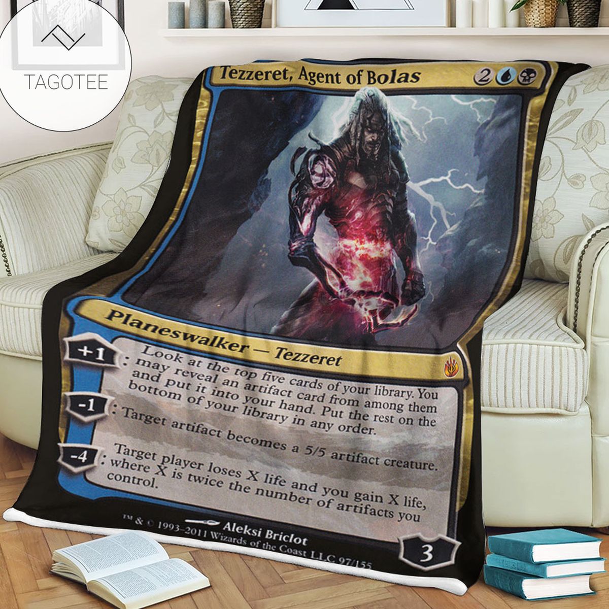 Game Mtg Magic The Gathering Mbs 97 Tezzeret Agent Of Bolas Fleece Blanket Game Mtg Magic The Gathering Mbs 97 Tezzeret Agent Of Bolas Fleece Blanket