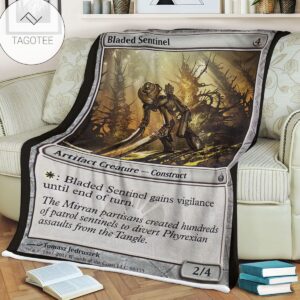 Game Mtg Magic The Gathering Mbs 98 Bladed Sentinel Fleece Blanket
