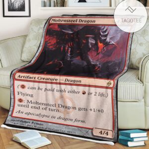 Game Mtg Magic The Gathering Moltensteel Dragon Blanket Tagotee