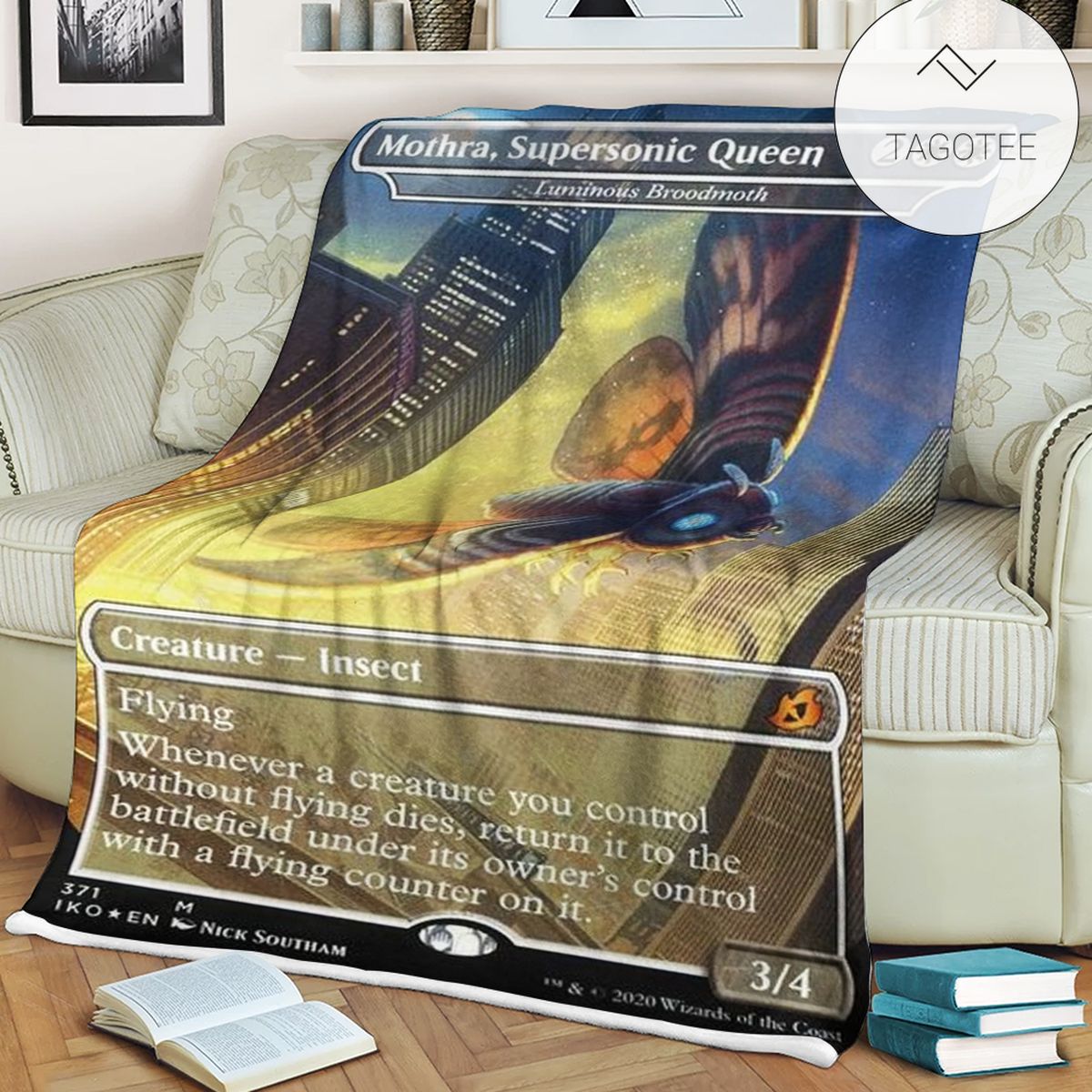 Game Mtg Magic The Gathering Mothra Supersonic Queen Luminous Broodmoth Blanket Tagotee Game Mtg Magic The Gathering Mothra Supersonic Queen Luminous Broodmoth Blanket Tagotee