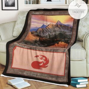 Game Mtg Magic The Gathering Mountain Land Blanket Tagotee