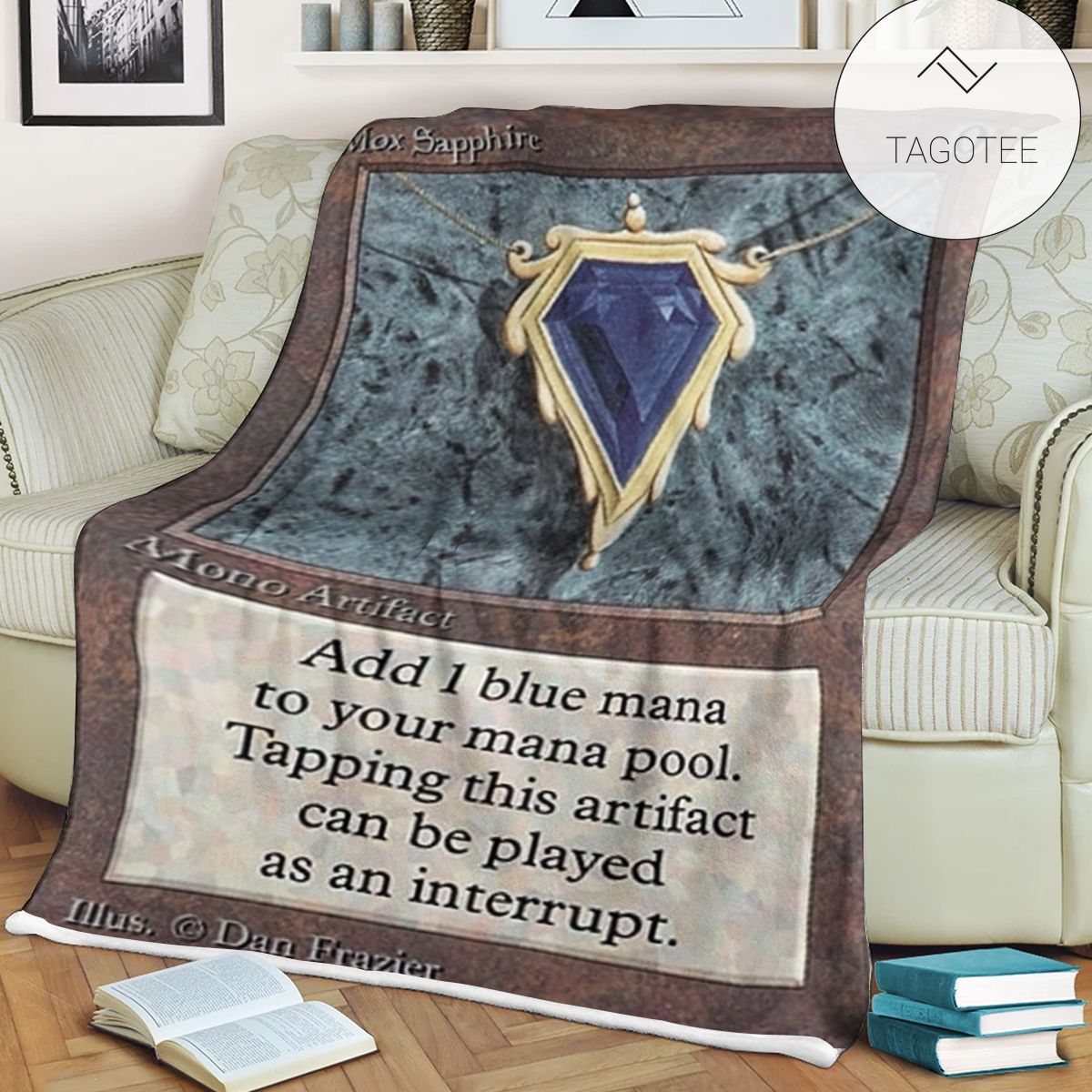 Game Mtg Magic The Gathering Mox Sapphire Blanket Tagotee Game Mtg Magic The Gathering Mox Sapphire Blanket Tagotee