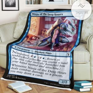 Game Mtg Magic The Gathering Ninja Of The Deep Hours Blanket
