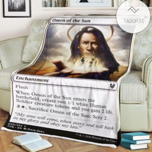 Game Mtg Magic The Gathering Omen Of The Sun Blanket