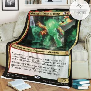 Game Mtg Magic The Gathering Omnath Locus Of Rage Blanket Tagotee