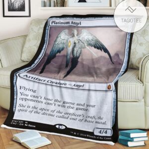 Game Mtg Magic The Gathering Platinum Angel Blanket