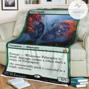 Game Mtg Magic The Gathering Polyraptors Blanket Tagotee