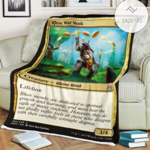 Game Mtg Magic The Gathering Rhox War Monk Blanket