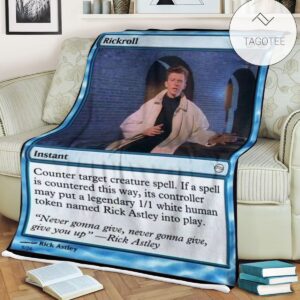 Game Mtg Magic The Gathering Rickroll Blanket