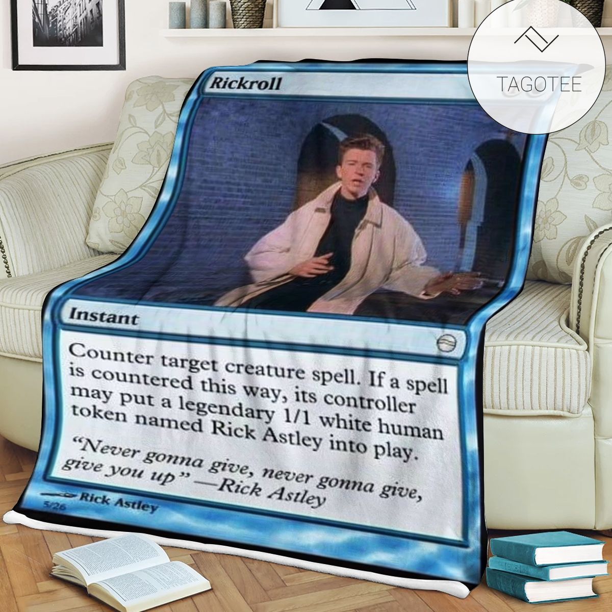 Game Mtg Magic The Gathering Rickroll Blanket Game Mtg Magic The Gathering Rickroll Blanket