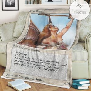 Game Mtg Magic The Gathering Serra Angel Blanket Tagotee