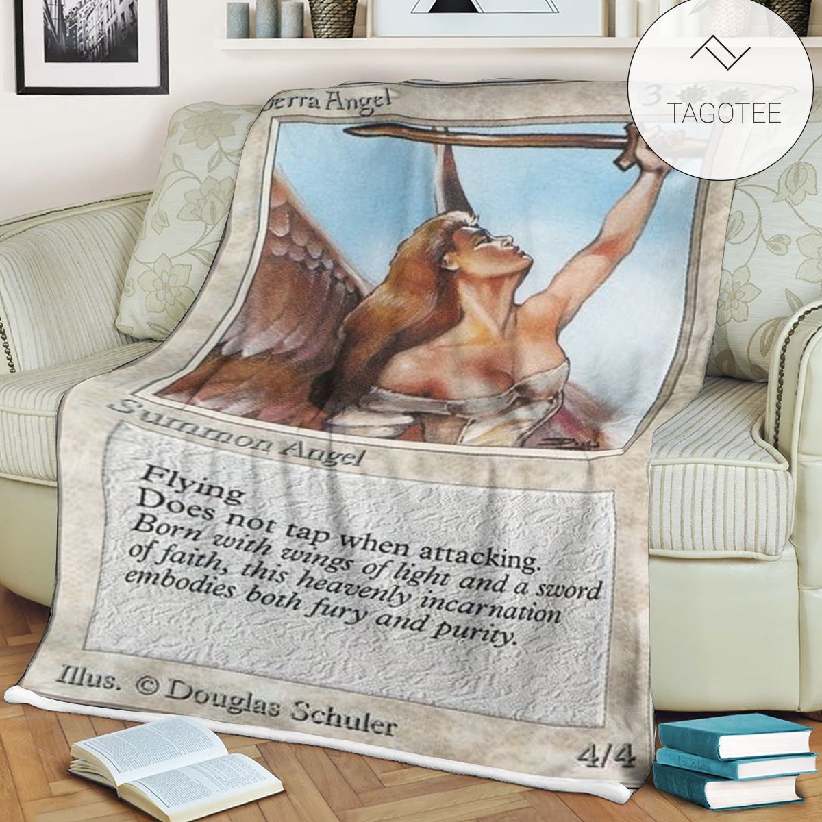 Game Mtg Magic The Gathering Serra Angel Blanket Tagotee Game Mtg Magic The Gathering Serra Angel Blanket Tagotee