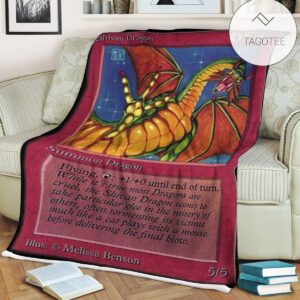 Game Mtg Magic The Gathering Shivan Dragon Blanket
