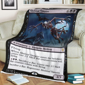 Game Mtg Magic The Gathering Skeletal Vampire Sherpa Blanket