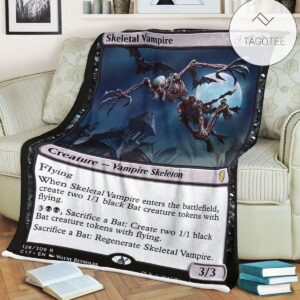 Game Mtg Magic The Gathering Skeletal Vampire Sherpa Blanket Tagotee