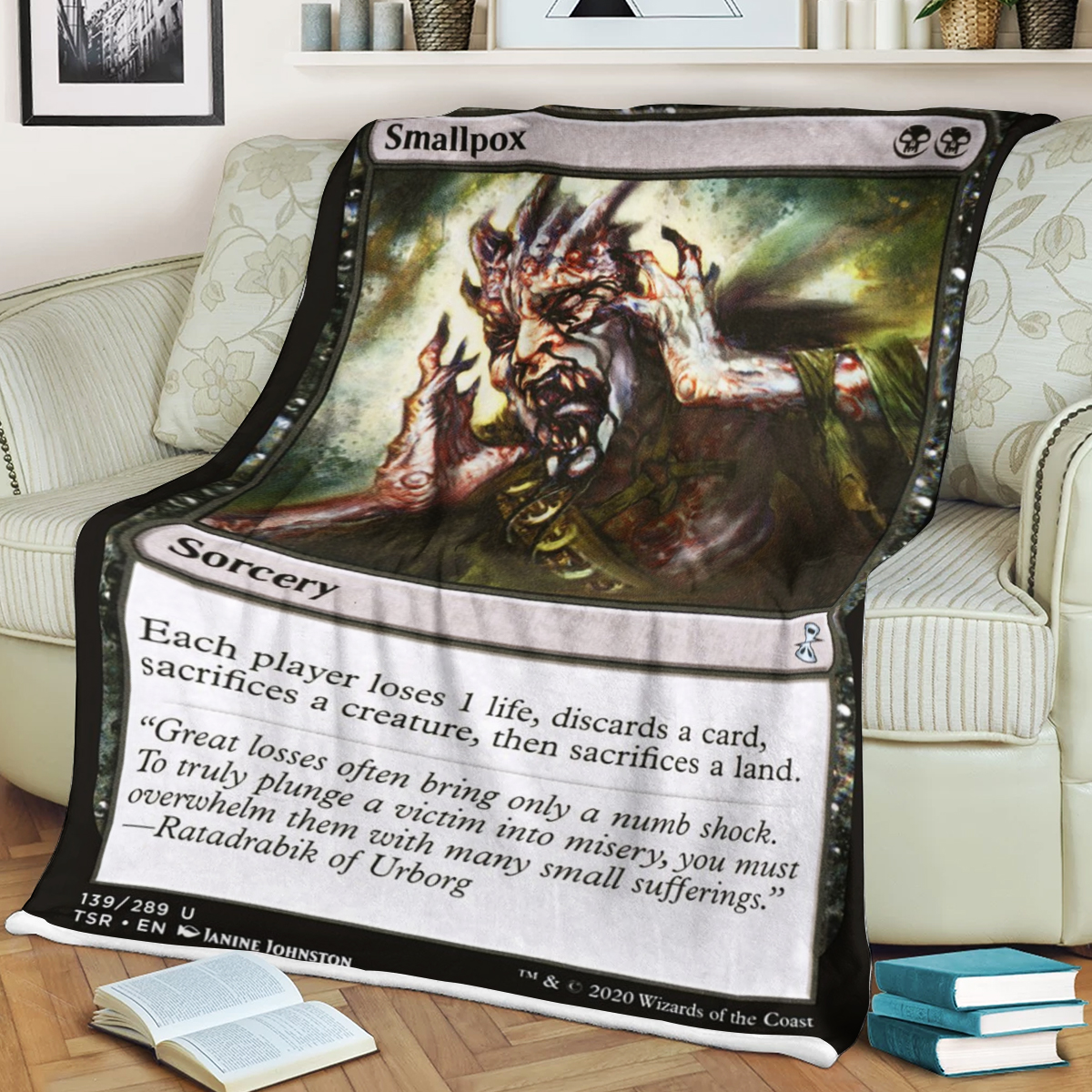Game Mtg Magic The Gathering Smallpox Soft Blanket Game Mtg Magic The Gathering Smallpox Soft Blanket