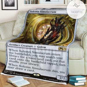 Game Mtg Magic The Gathering Solemn Simulacrum Blanket