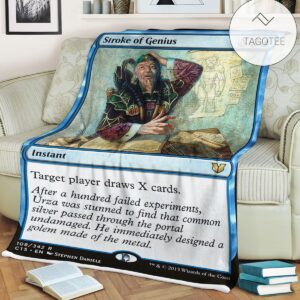 Game Mtg Magic The Gathering Stroke Of Genius Blanket Tagotee
