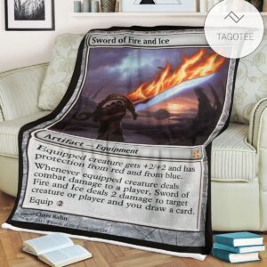 Game Mtg Magic The Gathering Sword Of Fire And Ice Soft Blanket