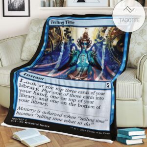 Game Mtg Magic The Gathering Telling Time Blanket