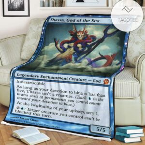 Game Mtg Magic The Gathering Thassa God Of The Sea Blanket