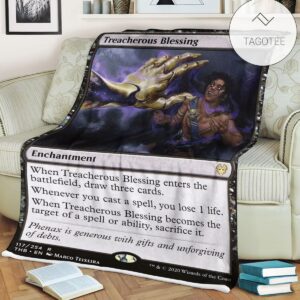 Game Mtg Magic The Gathering Treacherous Blessing Blanket Tagotee