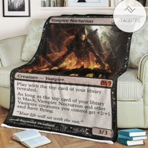 Game Mtg Magic The Gathering Vampire Nocturnus Blanket