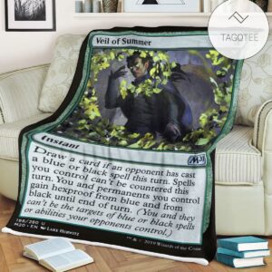 Game Mtg Magic The Gathering Veil Of Summer Soft Blanket Tagotee