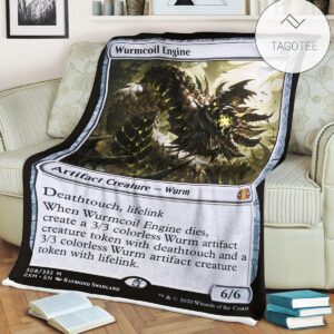 Game Mtg Magic The Gathering Wurmcoil Engine Blanket Tagotee