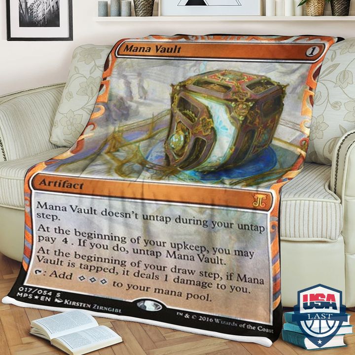 Game Mtg Mana Vault Fleece Blanket Game Mtg Mana Vault Fleece Blanket