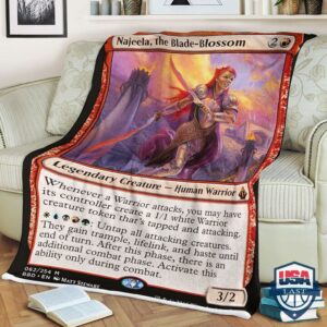 Game Mtg Najeela The Blade Blossom Quilt Blanket