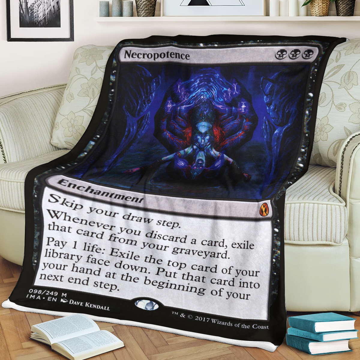 Game Mtg Necropotence Blanket Game Mtg Necropotence Blanket