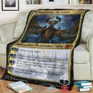Game Mtg Nicol Bolas The Arisen Custom Soft Blanket