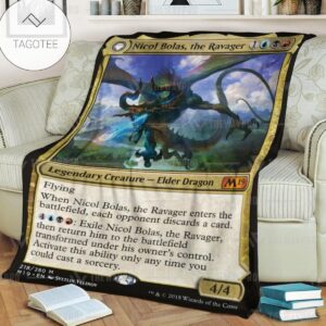 Game Mtg Nicol Bolas The Ravager Custom Mtg Blanket