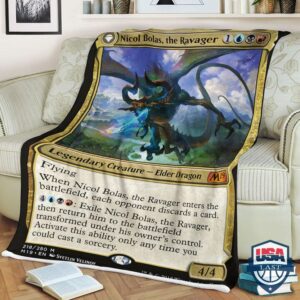 Game Mtg Nicolbolas The Ravager Quilt Blanket