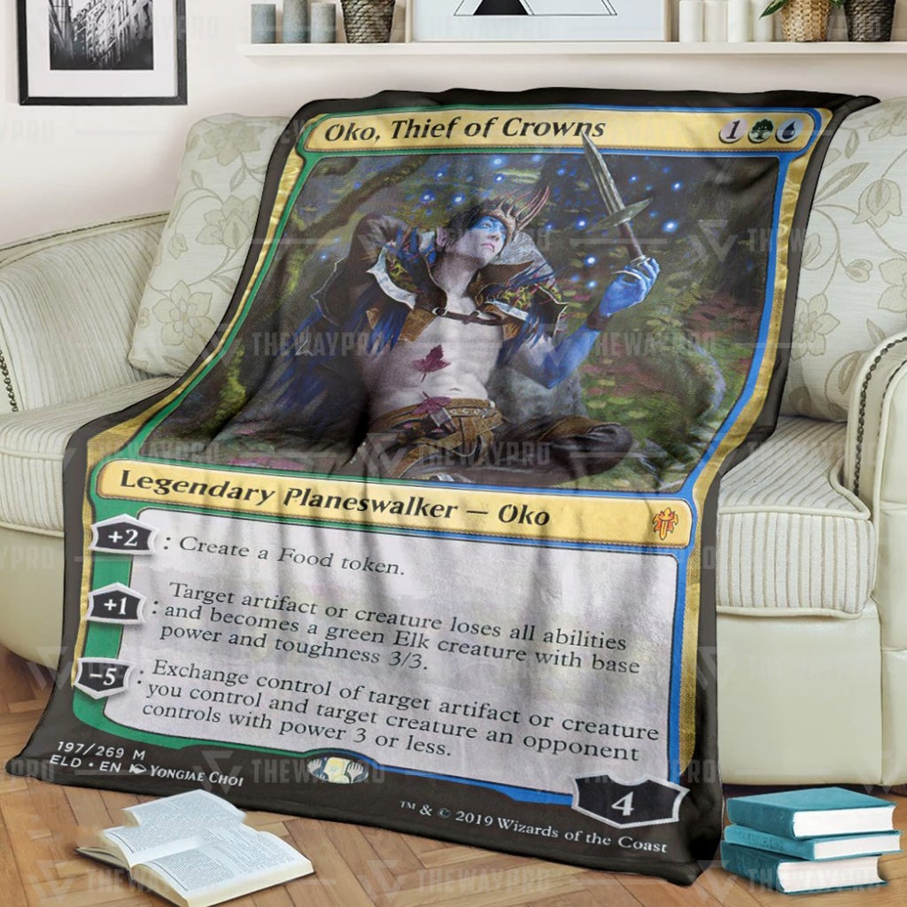 Game Mtg Oko Thief Of Crowns Custom Soft Blanket Game Mtg Oko Thief Of Crowns Custom Soft Blanket