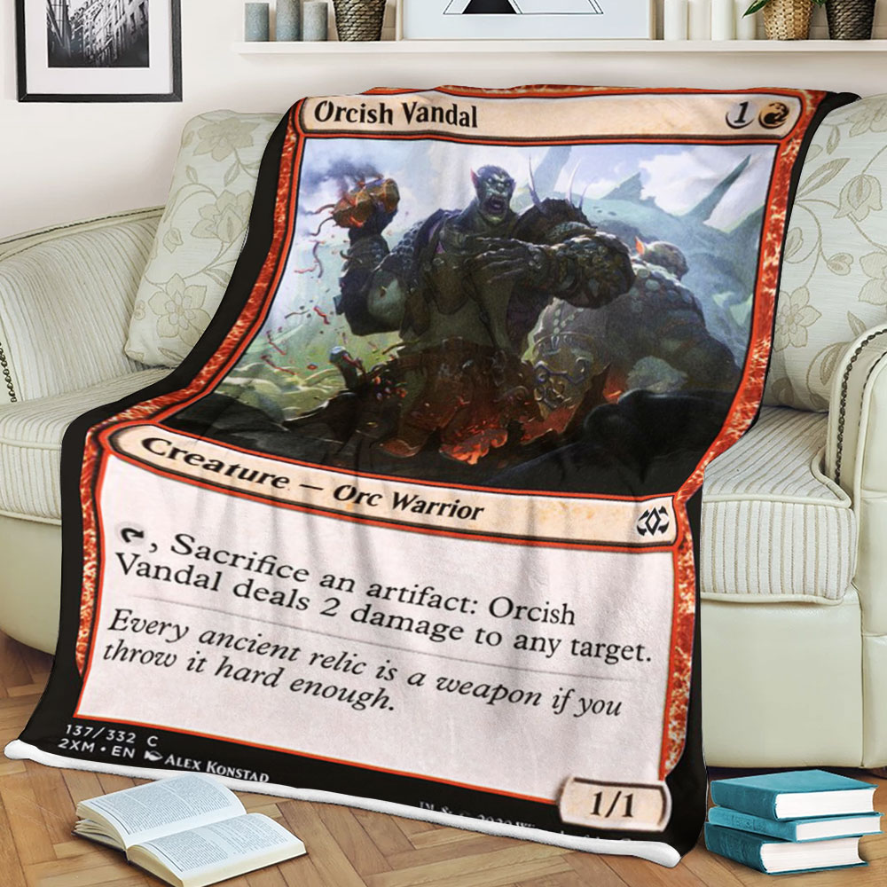 Game Mtg Orcish Vandal Blanket Game Mtg Orcish Vandal Blanket