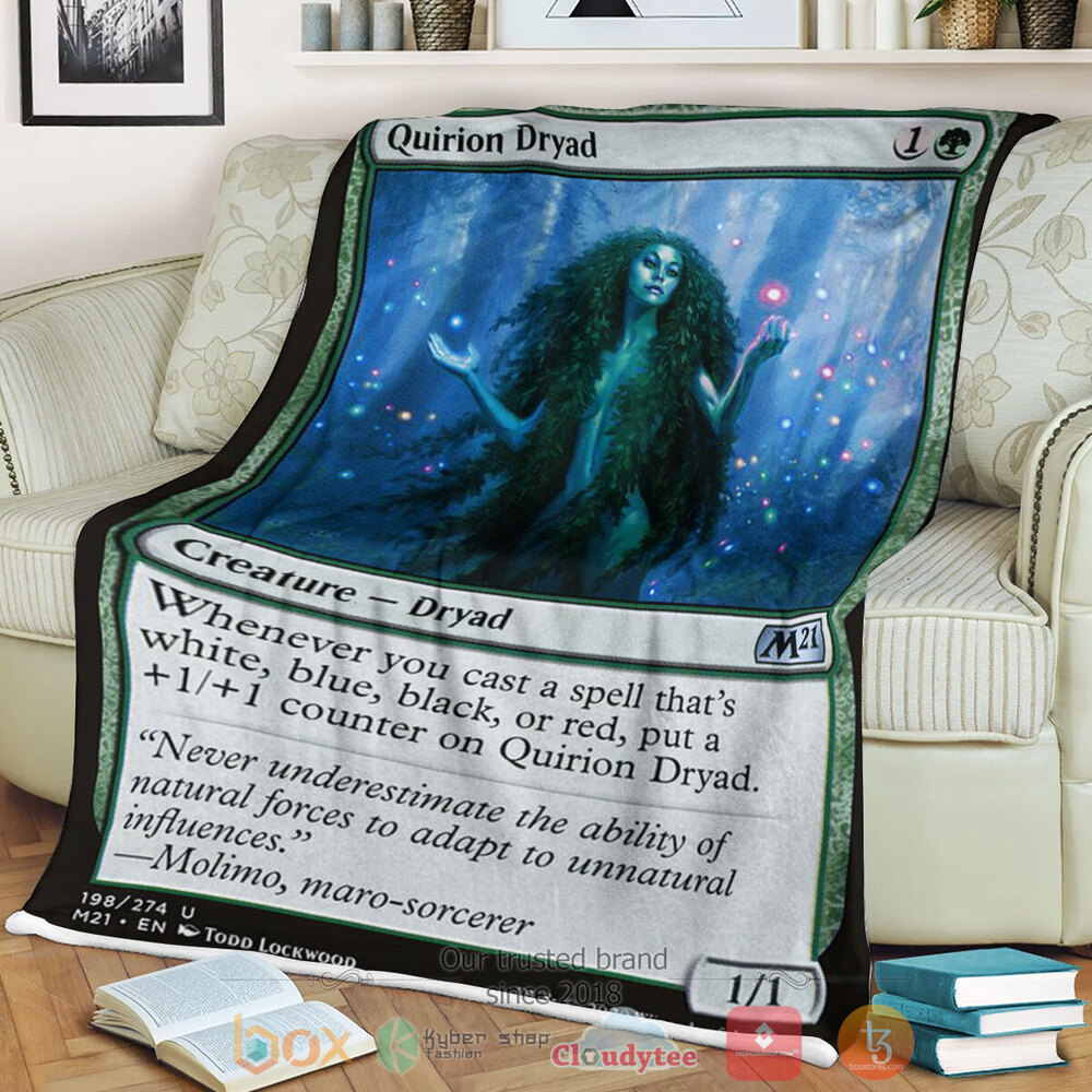 Game Mtg Quirion Dryad Fleece Blanket Game Mtg Quirion Dryad Fleece Blanket